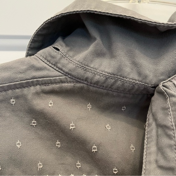 ROXY Watch The Sunrise Utility Jacket Zip Up Snap Embroidered Removable Hood - Picture 10 of 16